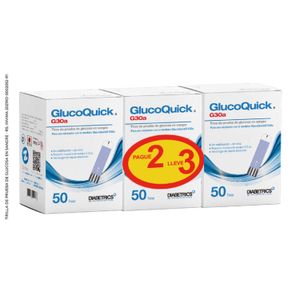 Oferta Tiras Glucoquick G30 X50 Pague 2 Lleve 3