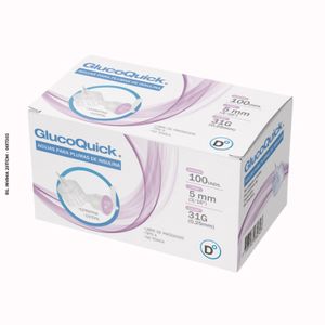 Aguja Para Pen De Insulina 5Mm/31G X 100Ud Glucoquick