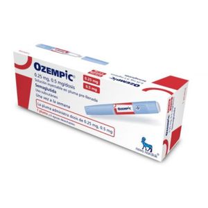 Ozempic 0.25 Mg. 0.5mg Dosis (Semaglutida) X 1 Pluma Inyec