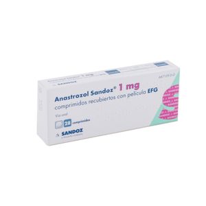 Anastrozol 1Mg X 28 Tabletas