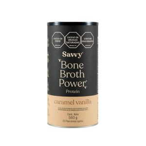 Savvy Bone Broth Power Protein Caramel Vainilla Tarro X 560 Gr