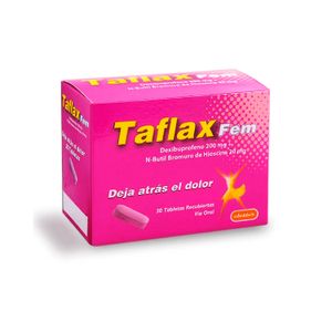 Taflax Fem (Dexibu 200Mg-Nbutil 20Mg) X 30 Tabletas Closter
