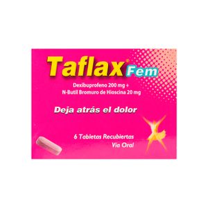 Taflax Fem (Dexi200Mg +Nbutil20 Mg) X 6 Tab Closter
