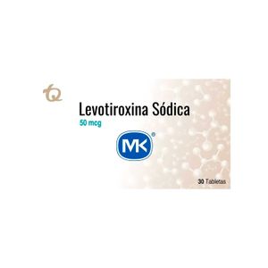 Levotiroxina Sodica 50 Mcg X 30 Tabletas Mk
