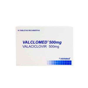 Valclomed (Valacyclovir) 500Mg X 10 Tabletas