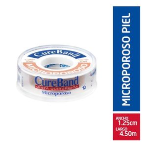 Micropore Piel Cinta de Fijacion 1/2┤ X 5 Cureband Tq