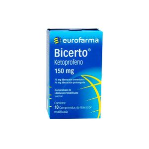 Bicerto (Ketoprofeno) 150 Mg Pvdc 10 Tbs