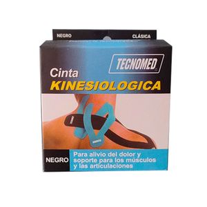 Cinta Kinesiologica Negra Clasica Tec