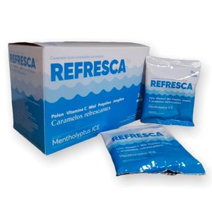 Refresca Caramelos Refrescantes (Polen-Vitac-Miel-Propolio-Jengibre) 12 Sobres X 14 G X 4 Pastillas