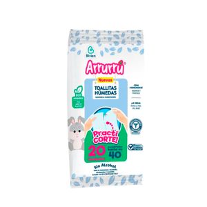 Toalla Arrurru Suavidad Humectacion X 20 Un
