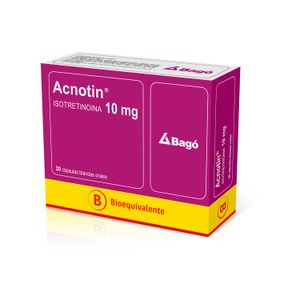 Acnotin (Isotretinoina) 10 Mg X 30 Capsulas de Gelatina Blanda