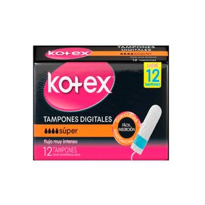 Tampones Dig.Kotex Med 12 Unidades