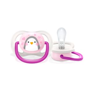 Chupo Entretencion Avent Ultra Air Niña Pinguino 1 Unidades