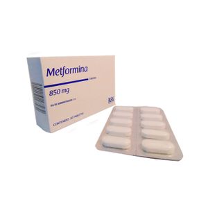 Metformina 850 Mg X 30 Tabletas Pisa