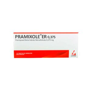 Pramixole Er 0.375 Mg X 10 Tabletas de Liberacion Prolongada