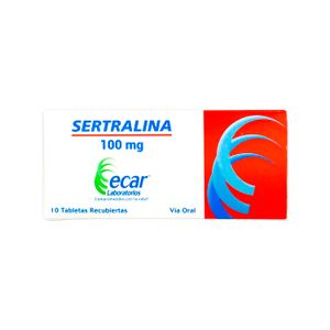 Sertralina 100 Mg X 10 Tabletas