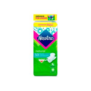 Nosotras Toallas Natural Plus Canagel X 30Unds