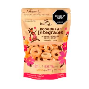 Rosquillas Integrales de Arros+S.Chia y Linaza X 190 Gr