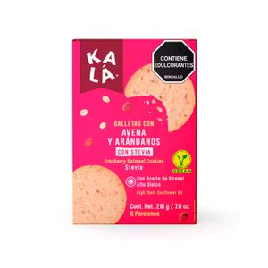 Kala Galletascon Avena y Arandanoscon Stevia X 216 Gr
