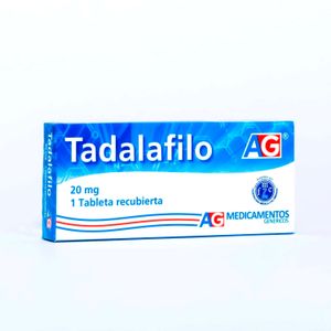 Tadalafilo 20 Mg 1 Tabletas Ag