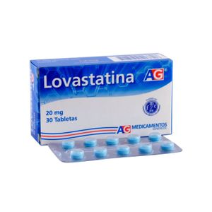 Lovastatina 20 Mg 30 Tabletas Ag