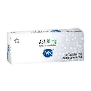 Asa (Acido Acetilsalicilico) 81 Mg X 30 Tableta Mk