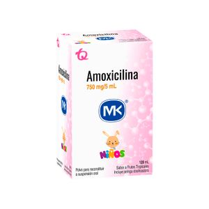 Amoxicilina 750 Mg / 5 Ml Niños Suspension Oral Frutos Tropi X 120 Ml Mk