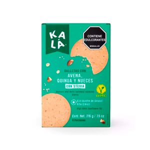 Kala Galletascon Avena Quinua y Nuecescon Stevia X 216 Gr