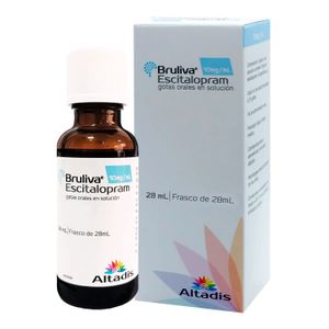 Bruliva Escitalopram Gotas Orales 10Mg/Ml X 28 Ml