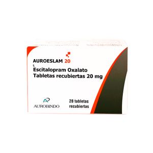 Auroeslam (Escitalopram) 20 Mg 28 Tbs