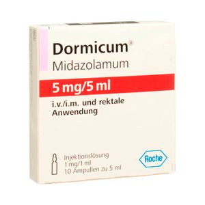 Midazolam 5Mg/5 Ml Iny Caja X 10 Amp Dormicum