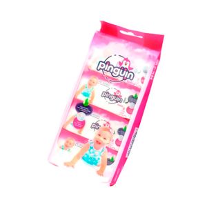 Toallitas Humedas Pinguin Mini Niña X 8 Paquetes X 8 Unidades