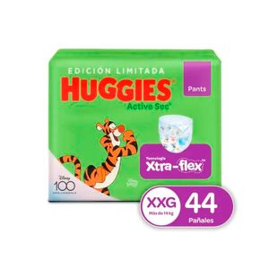 Pañales Huggies Pants Active Sec Etapa 5 XXG 44 Unidades